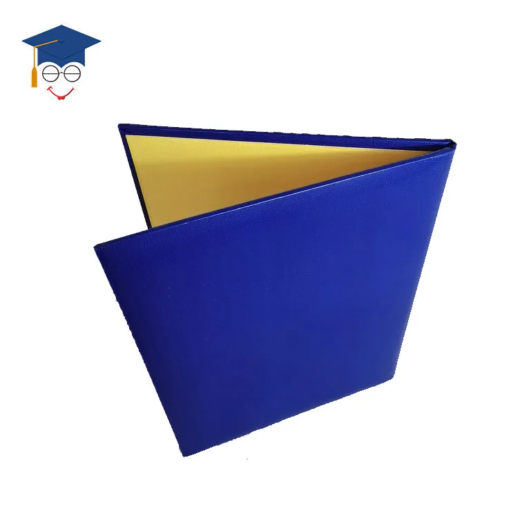 Wholesale Graduation Certificate leather paper holder with internal landscape