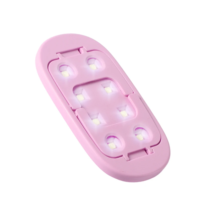 Fashionable pink mini UV led nail lamp portable nail dryer for gel polish