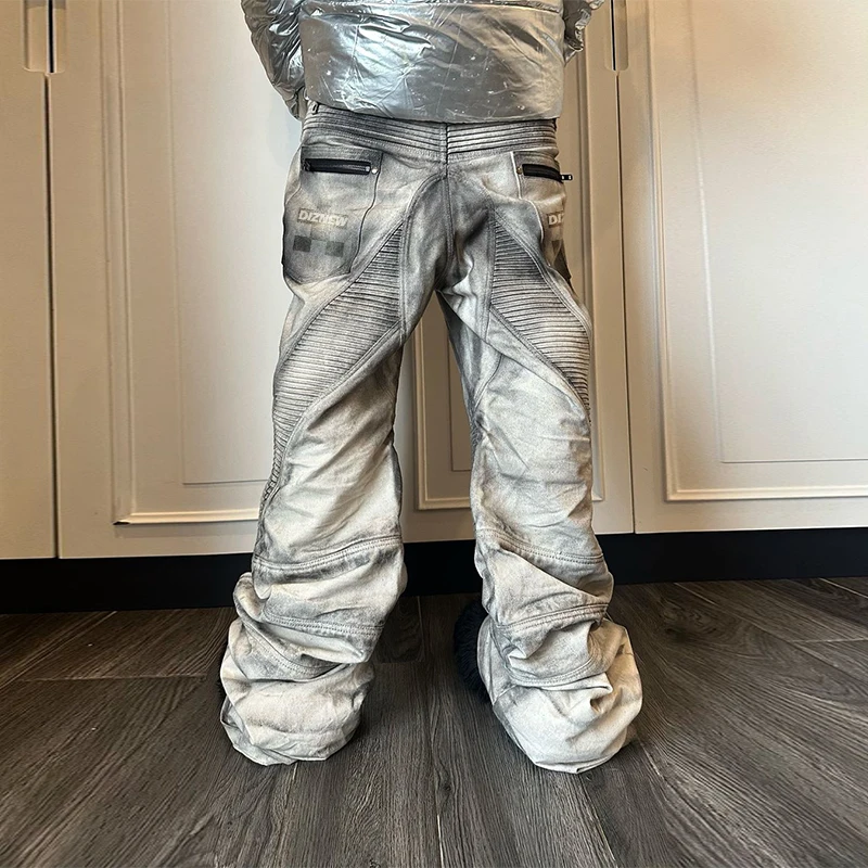 DiZNEW New arrivals Custom 2024 popular design clothing High quality street wear mens straight jeans