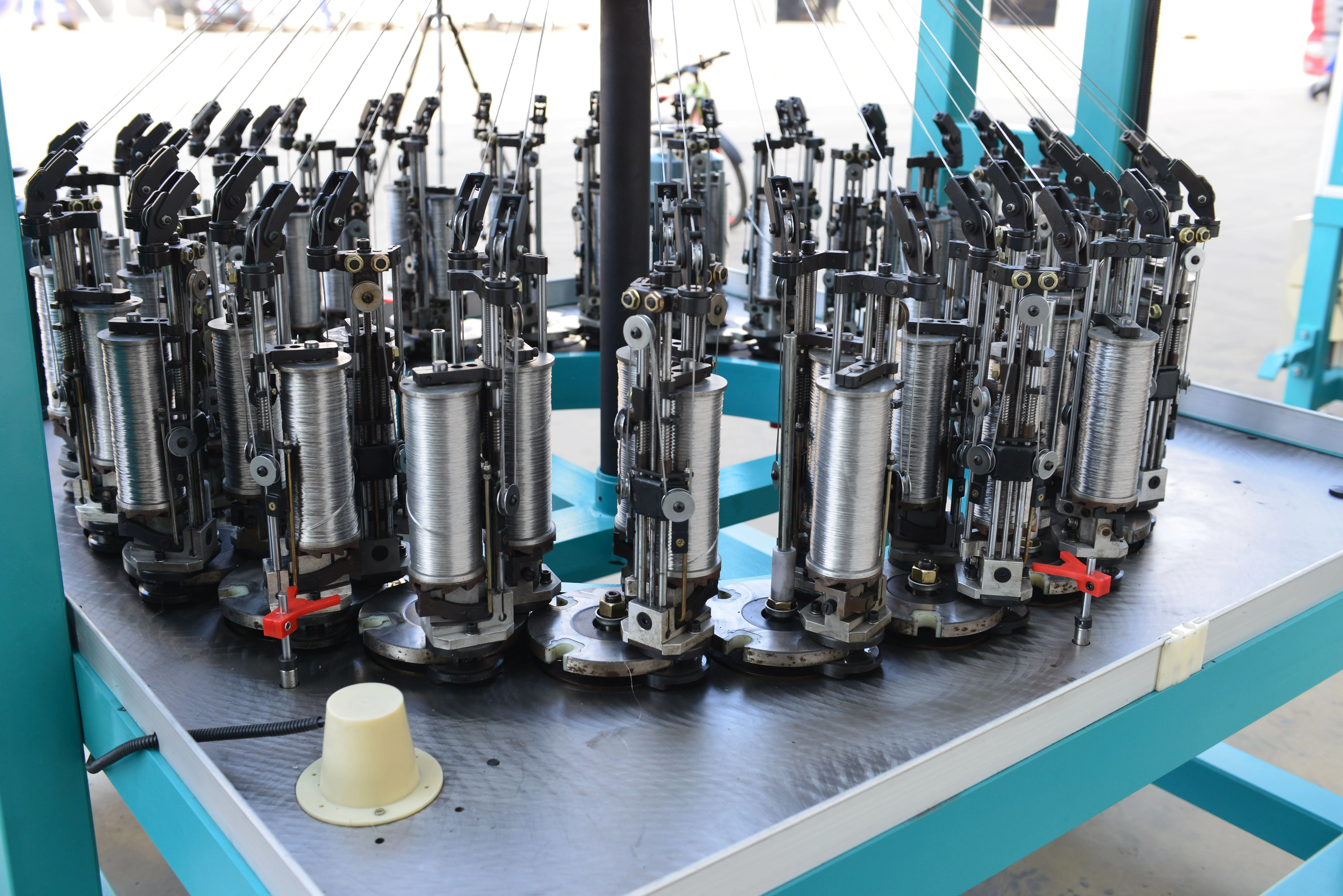 Flat Tinned Copper Metal Braided Sleeving wire braiding machine