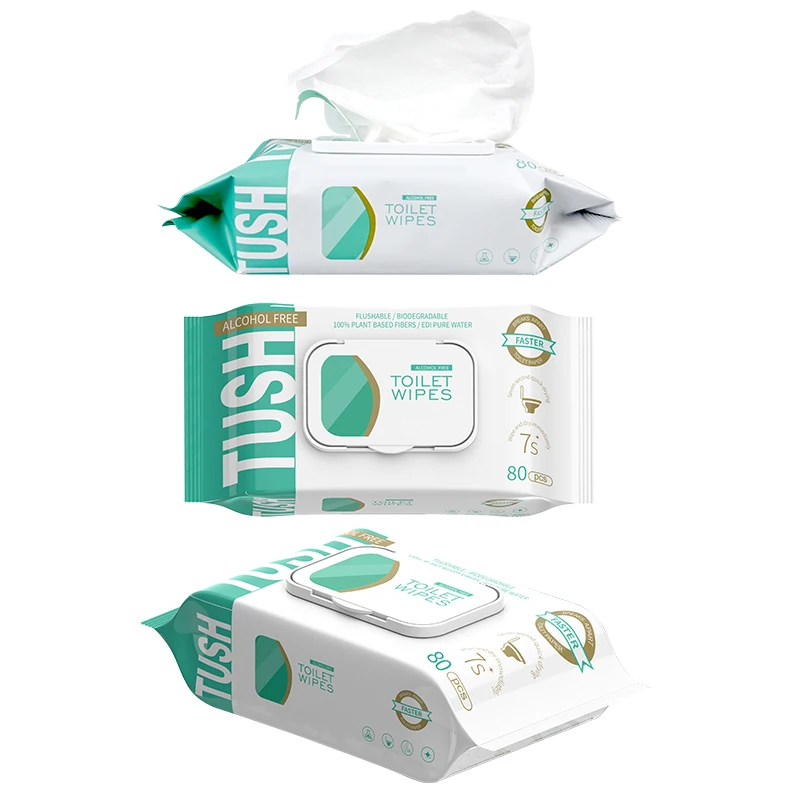 Adult disposable wet wipes for disposable household flushable adult toilet paper for cleaning and hygiene wet toilet paper