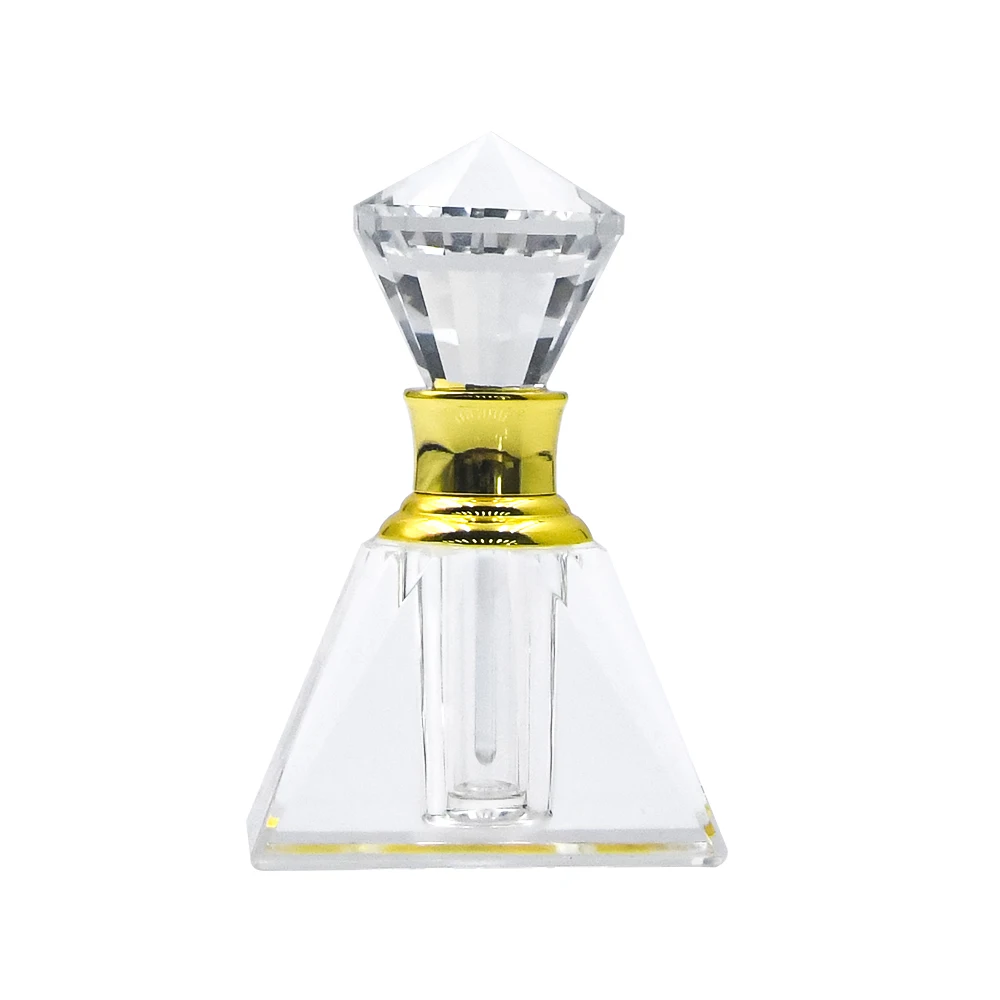 Hot Sale Spot 3ml 6ml Crystal Perfume Bottle Small Size Easy to Carry Crystal Essential Oil Bottle with Dripping Stick