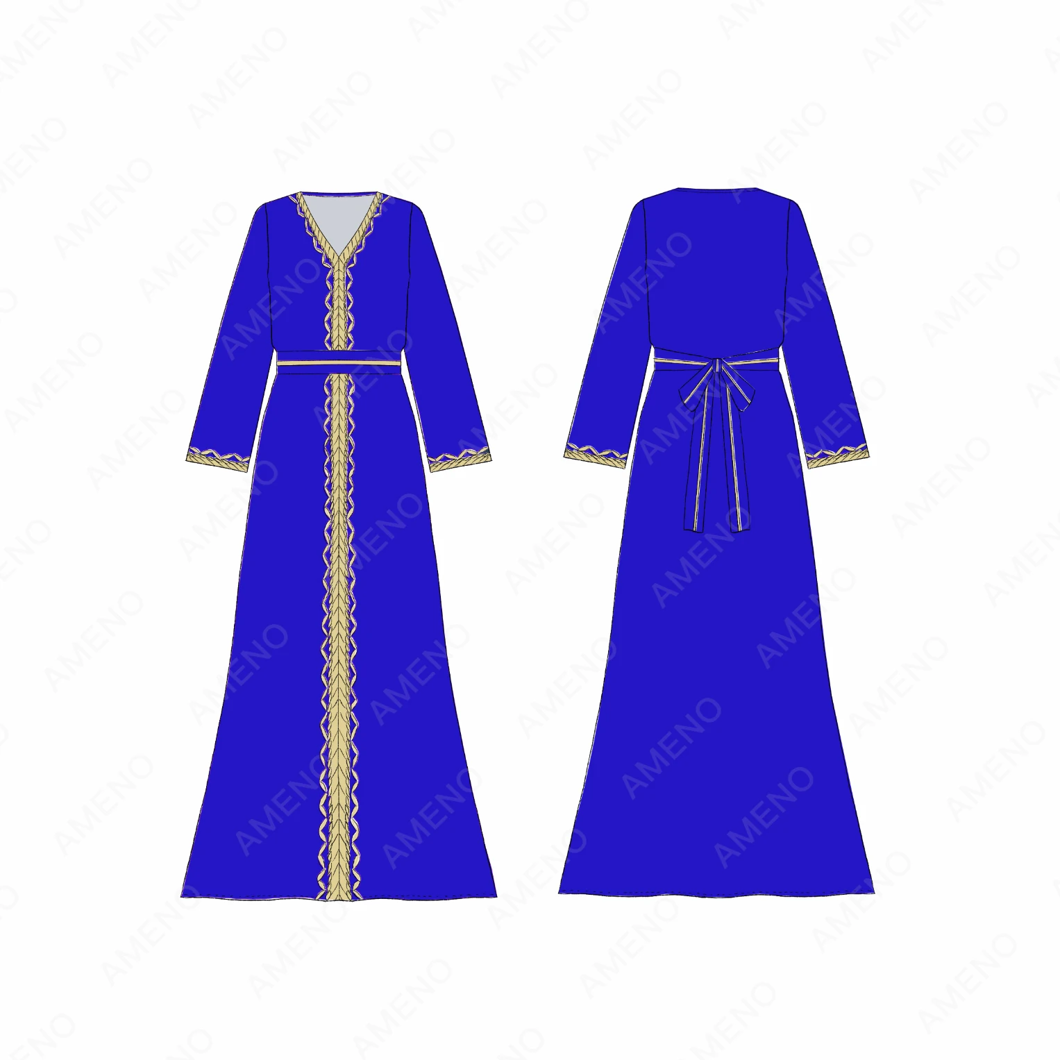 Hot selling diamond muslim middle eastern women belt robe abaya long muslim women dress