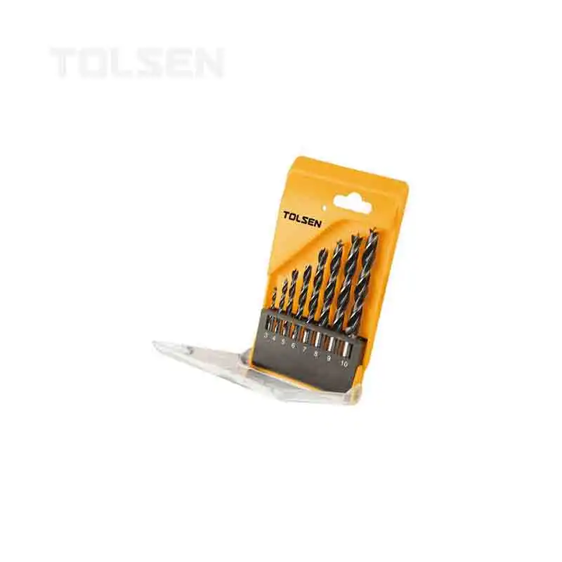 Набор желтых сверл TOLSEN 75626 дюйма по металлу и дереву 8 шт.