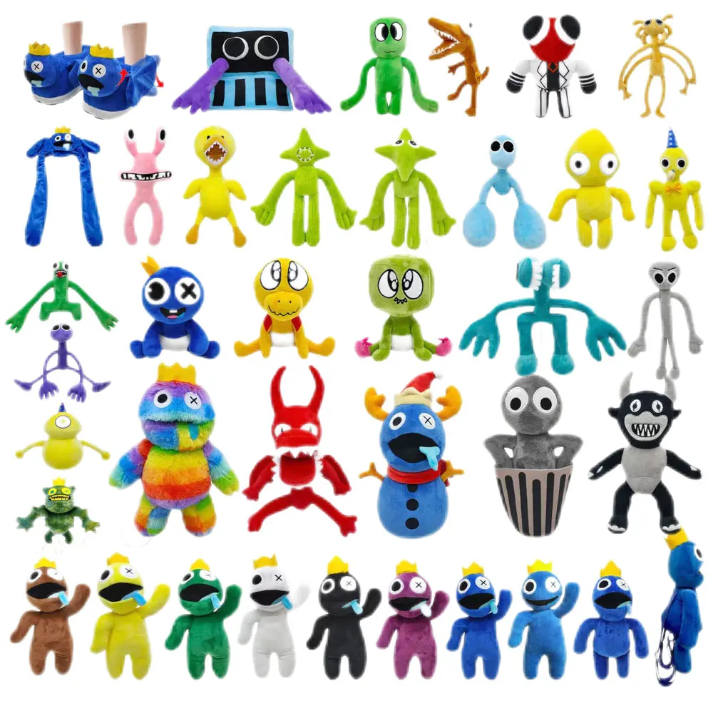 29 styles New Game Doors Plushie Toy Rainbow friends series Creative Horror Stuffed Dolls Cartoon Doors Plush Brown Scary Toys