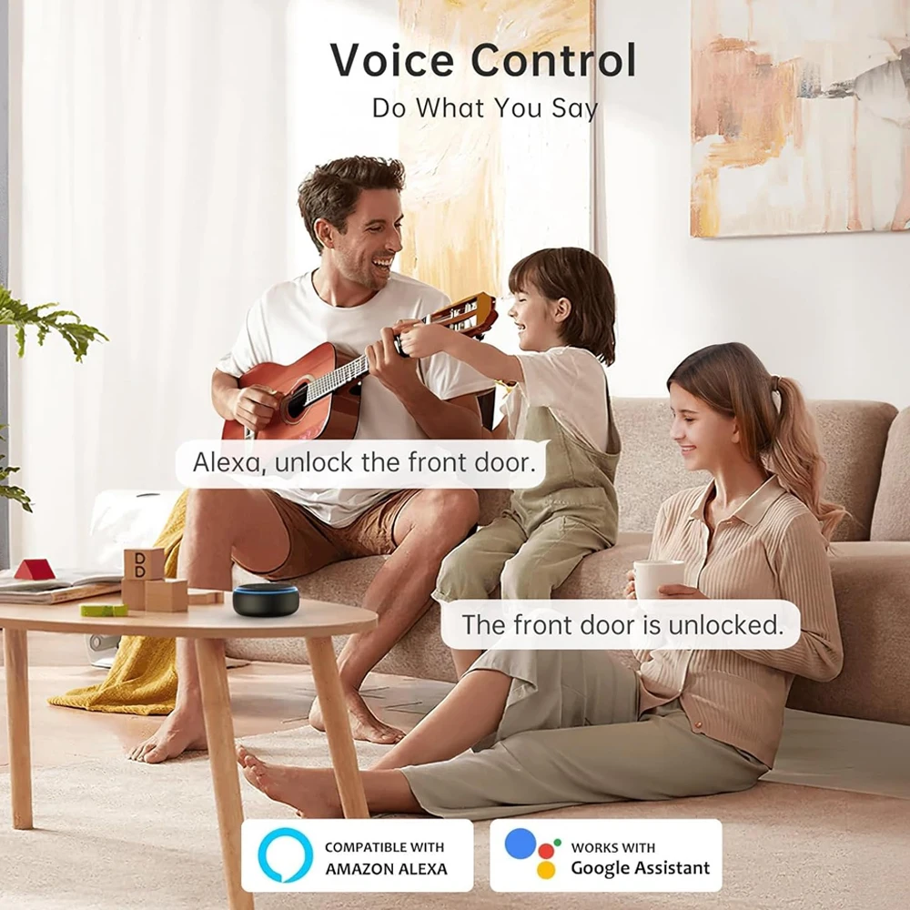 Eseye Cerradura Inteligente zigbee alexa охранная деревянная дверь Tuya Wifi дверной замок cerraduras intelligentes умный двери