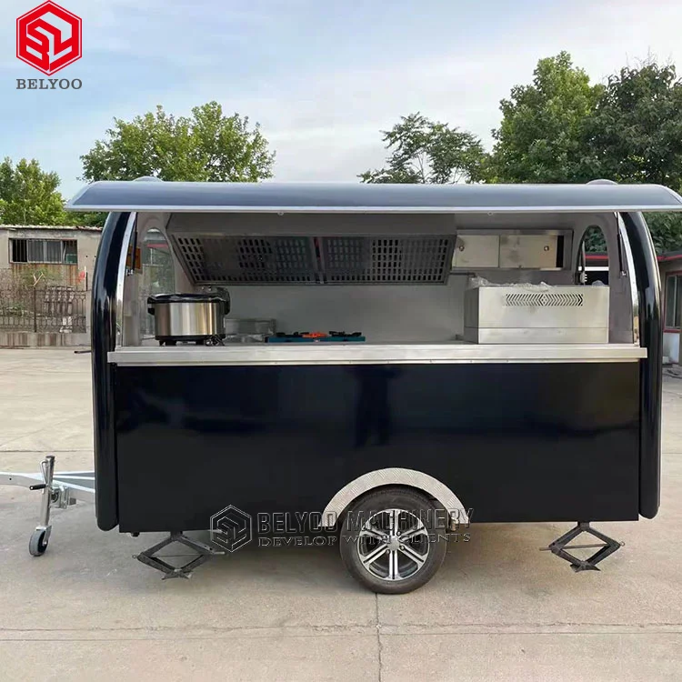 Food Track Fully Equipped Food Trailer Catering Trailers Mobile Food Trucks Coffee Taco Cart Hot Dog Stand Ice Cream Truck