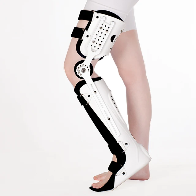 Adjustable Knee Joint Support Articular Lower Limb Fixation Ankle Foot Orthosis Brace