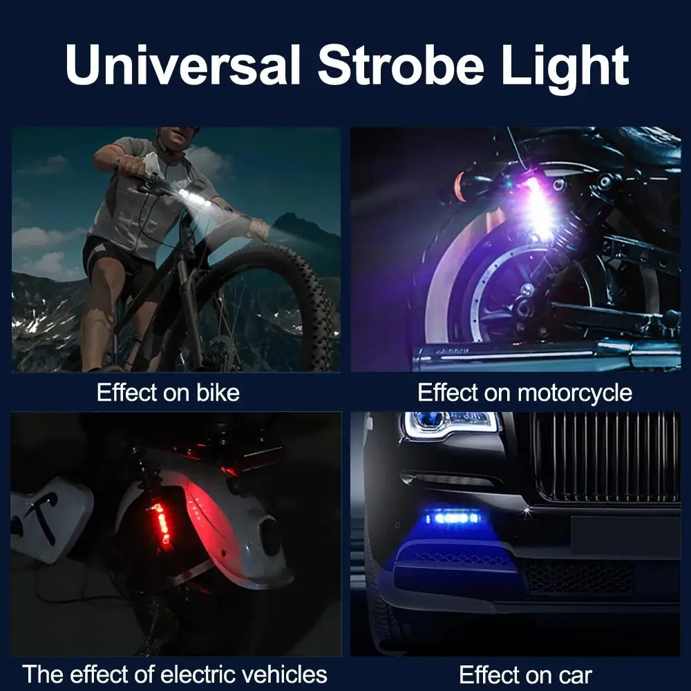 Hot sale Mini Wireless Strobe Light for Motorcycle Bicycle Scooter LED Flash Warning Lamp Drone Signal Indicator Tail Lights