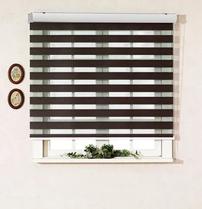 Fashion Luxury Day & Night Cassette Zebra Rainbow Blind Curtain Window Shade For Home Decor