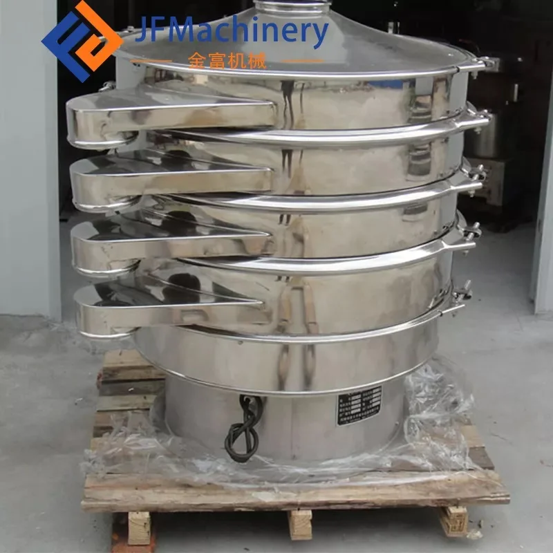 Factory Price High Frequency Food Wheat Flour Vibrating Screen Sieving Machine