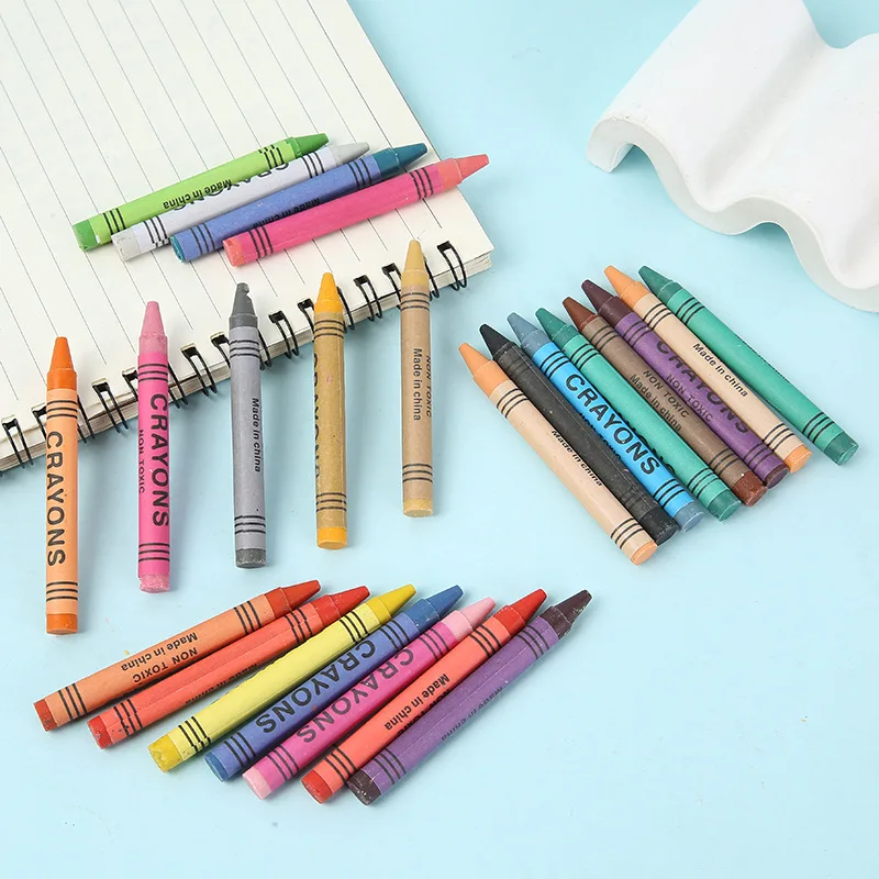 Customized Professional School Drawing Non-Toxic 12 Colors Crayon Box