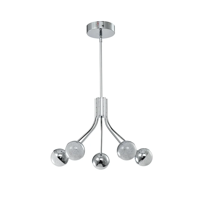 Modern creativity lighting metal frame glass lampshade led pendant light