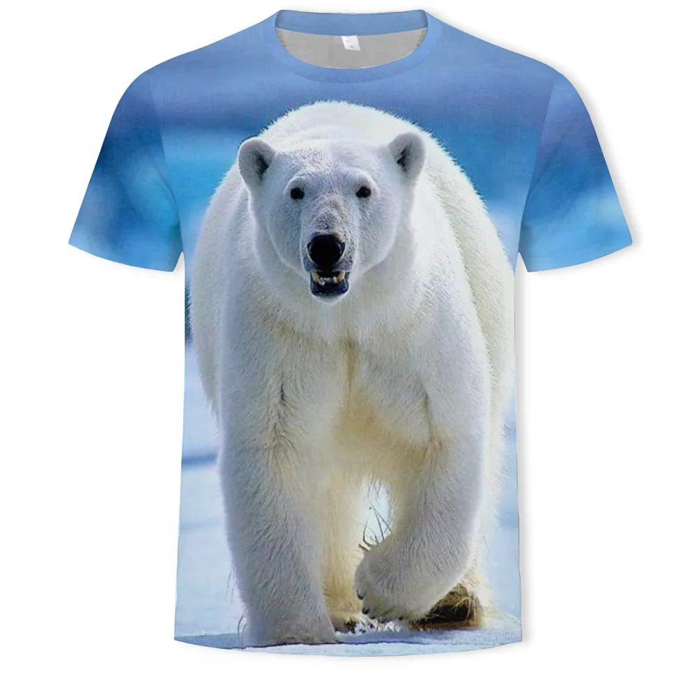 Custom Polyester Animal Lion Unisex T-Shirts Print 3d Printed Men Oversize T-Shirt 3d Print 100% Polyester Man T Shirt