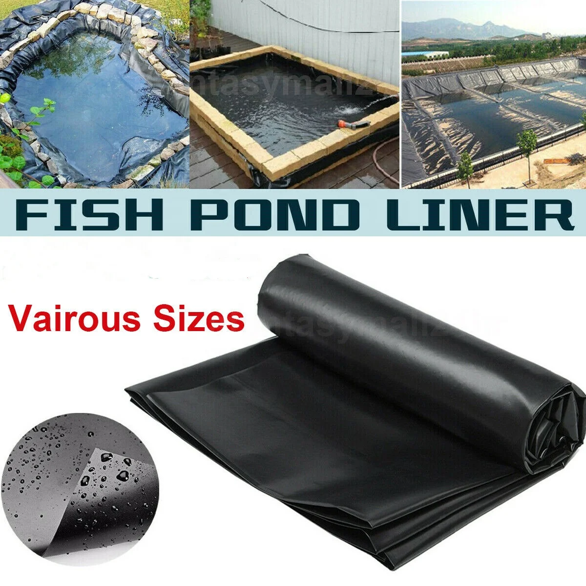 china suppliers epdm preformed geomembranes garden aquarium fish pond pool tank