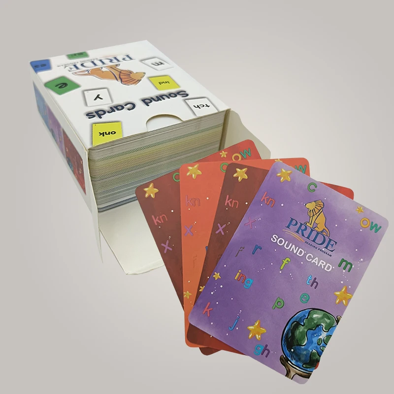 Customised Print High Quality Language Learning Educational Learning Aids Personal Play Word Learning Flash Card