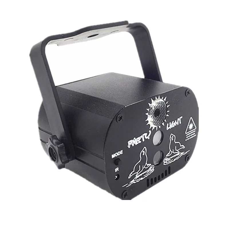 Mini USB Rechargeable Music Control DJ Disco Stage Effect 60 Pattern Star KTV Bar Laser Party