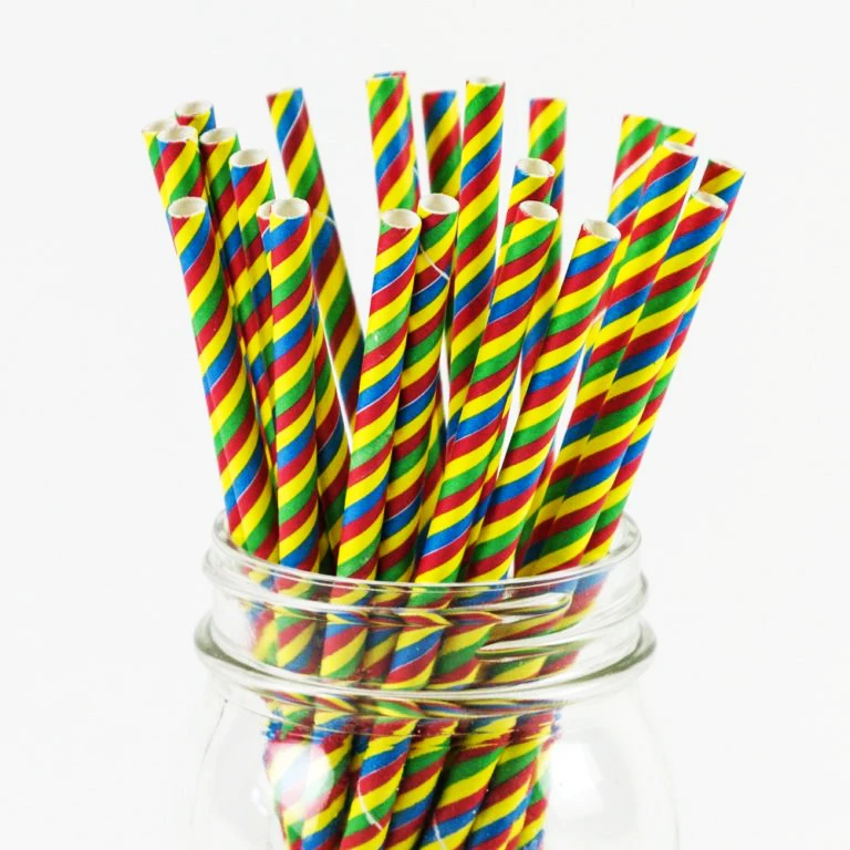 
pearl bobba milk tea cheap boba flessible rice straws paper drinking 1 cm disposable straw 