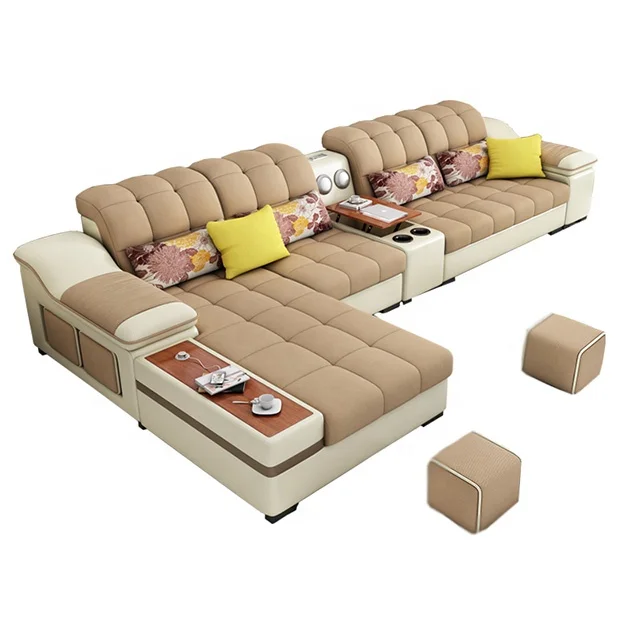 
Modern Customizable Quality Furniture Best Price Fabric Modern Drawing Room Sofa Set 7 seater with storage Living room furniture 