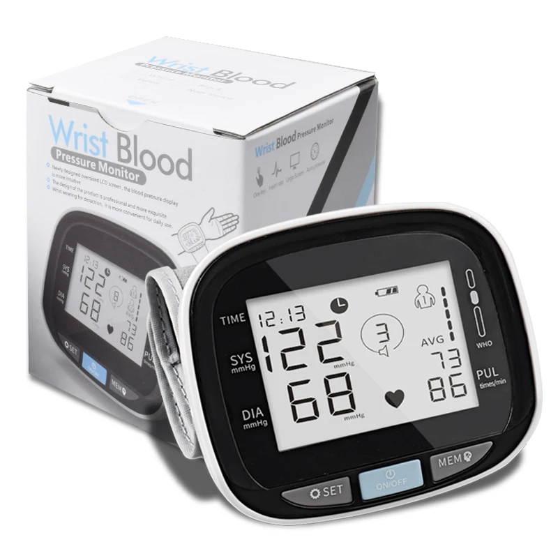 
Wholesale Automatic Digital Health Care Medical Devices Equipment Wrist Blood Pressure Monitor 