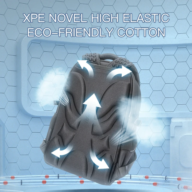 BOPAI custom unisex lightweight children primary nylon waterproof eco-friendly boy girl comfortable school bags backpack student