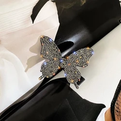 Необычные Бабочки заколки для волос аксессуары диаманта Bling Бабочка заколка зажим для волос