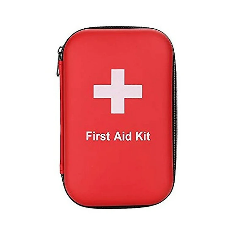 Factory Manufacture Customized Portable Home Travel Hard Shell Storage Red First Aid Kit Carrying EVA Medical Case