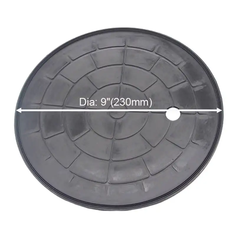 9inch soft flat round Manual vacuum suction cup hand pump rubber sucker