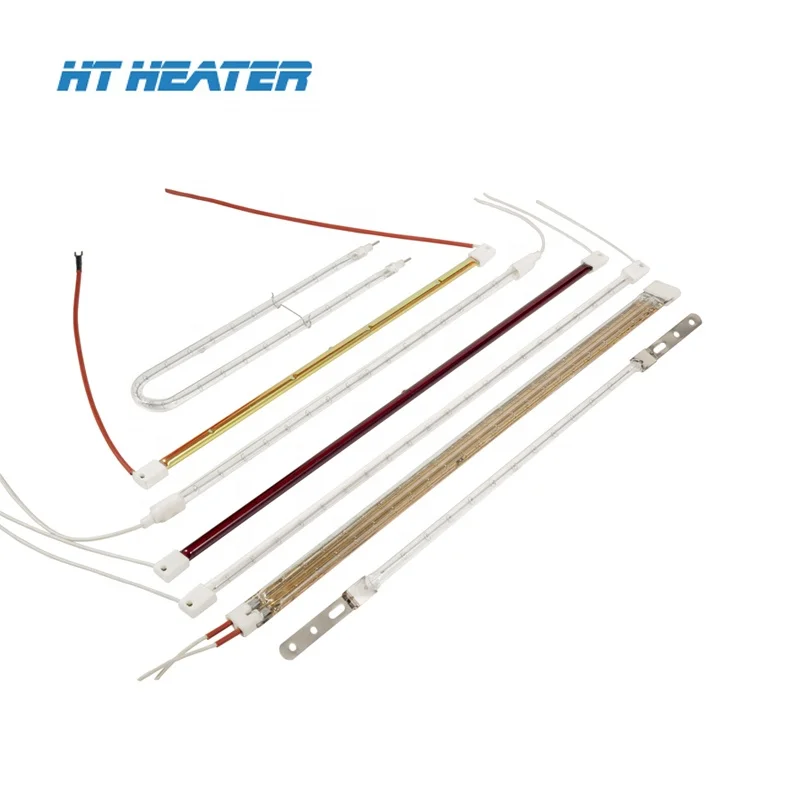 220v 2kw Industrial U type Ruby circular halogen far infrared heater lamp