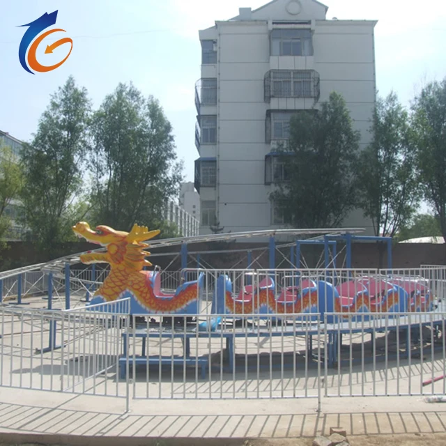 China Supplier Amusement Park Funfair Thrill Rides New Crazy Cheapest Slide Dragon Rides Roller Coaster