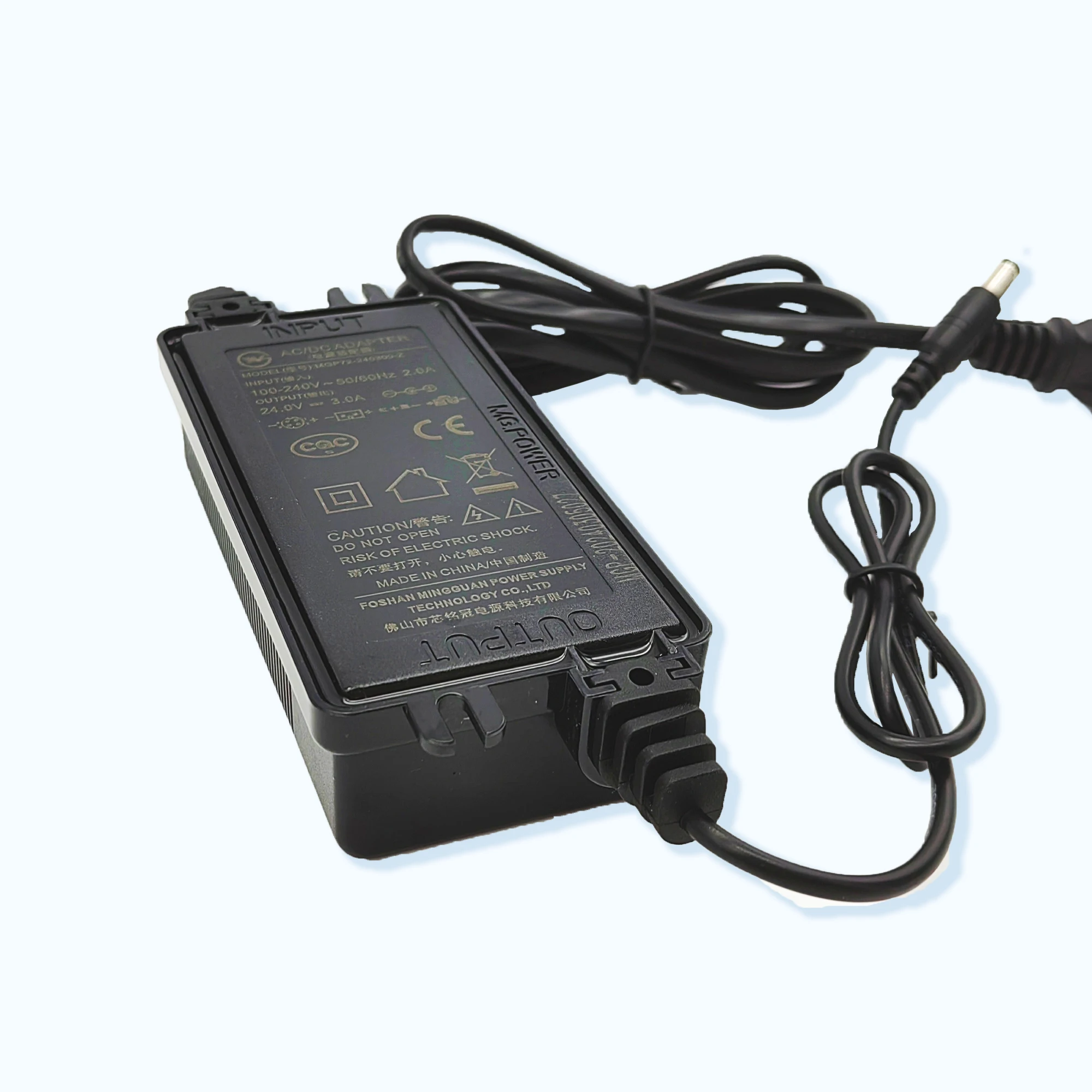 European style plug high quality water purifier power adapter 24V3A with over voltage protection, over current protection,etc.