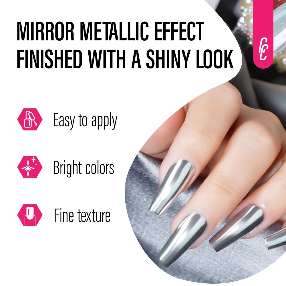 Chrome Nails Mermaid Powders watercolor Mirror chrome Pigment for nails