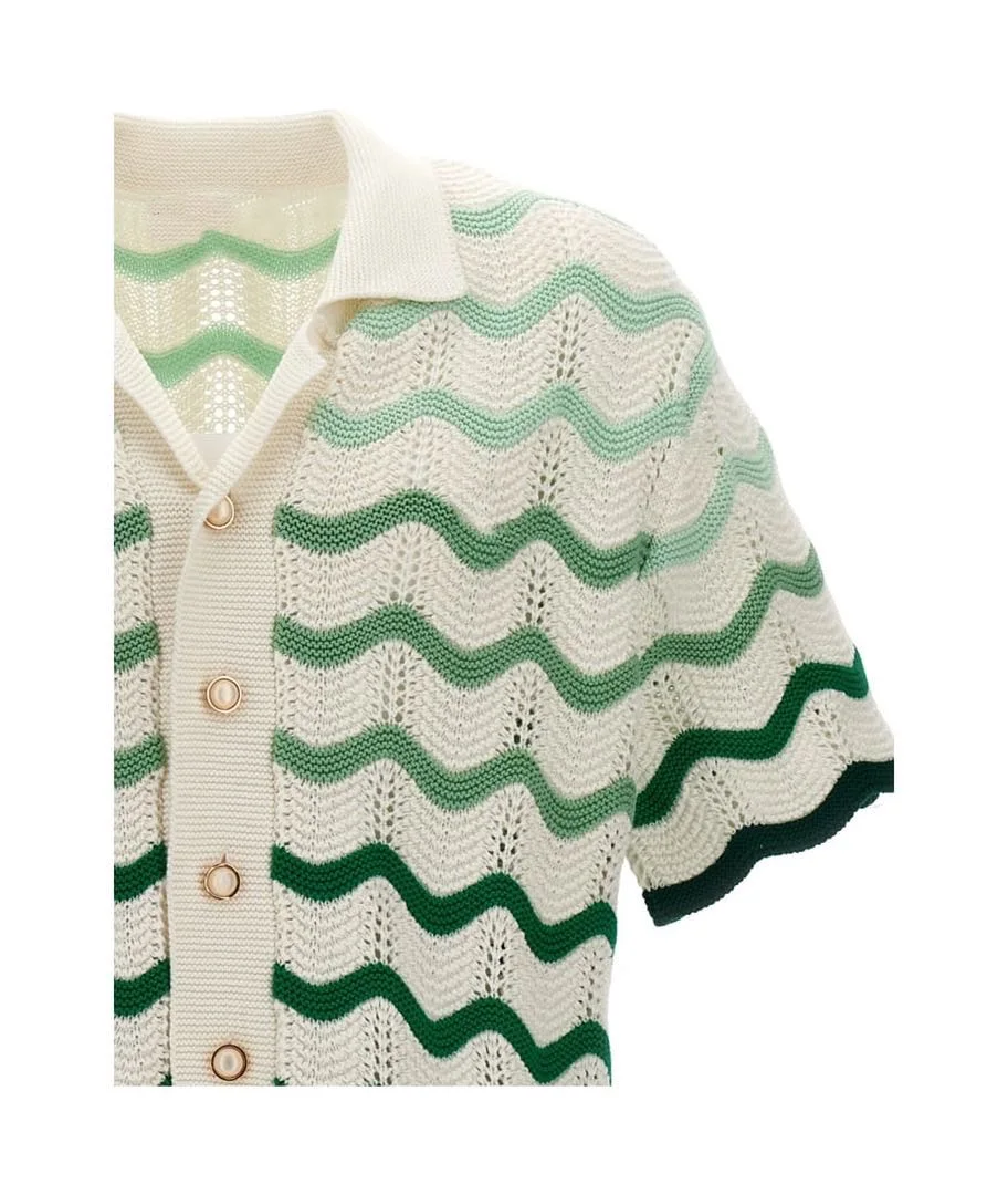 OEMODM customized fashion clothes jacquard DYE strips knit sweater polo neck man shirt