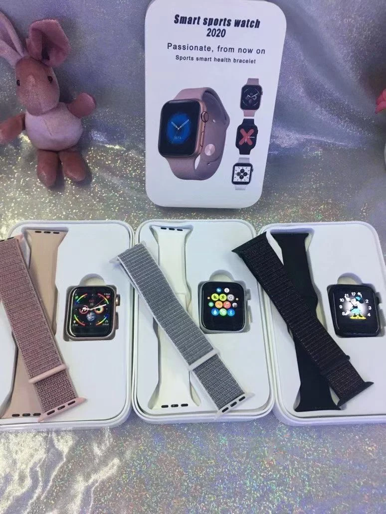  Для apple watch i7s series 5 1:1 Смарт-часы с ЭКГ пульсометром Магнитная Зарядка pk iwo 8 9 10 W34