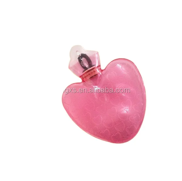 PVC Heart Hot Water Bottle & the Cover