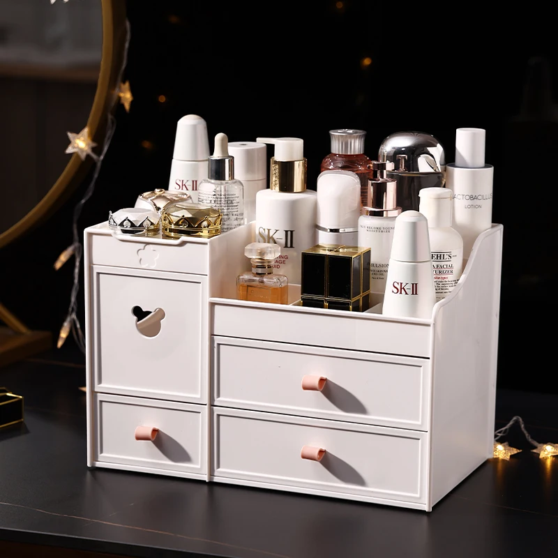 
Drawer type finishing desktop skincare lipstick multifunctional storage plastic box cosmetics storage box plastic drawer storage 