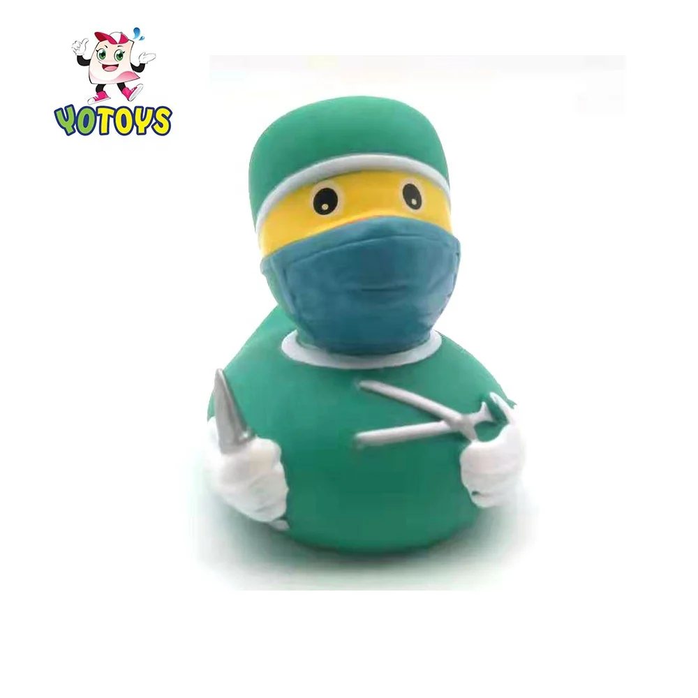 Duck Toy Duck/bath Rubber Doctor & Nurse Character Couple Bath Toy