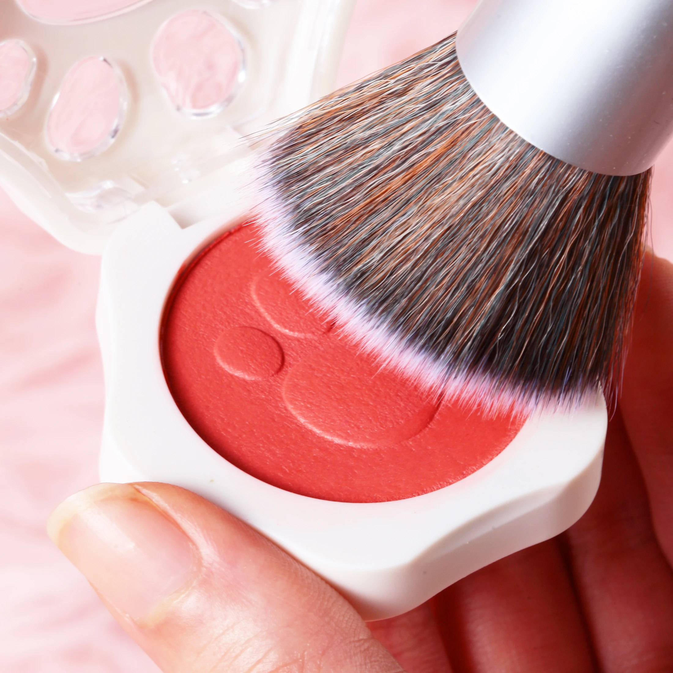 New Arrival Blush Cheek Tint 4 Color Private Label Custom Multi Color Natural-Looking Long-Lasting Cat Paw Blush Palette