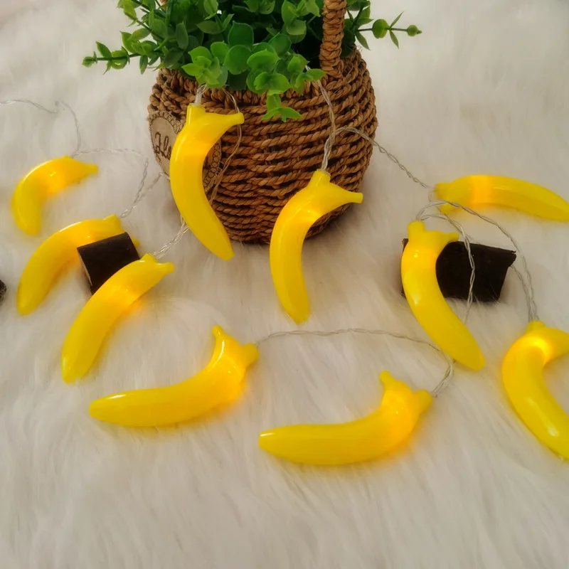 Festival Decoration Battery powered Fairy Party Led Fruit Shape Banana String Lights
