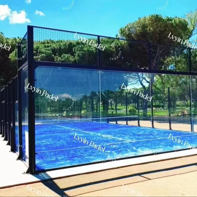 Padel tennis court indoor and outdoor complete set paddle tennis court palas de padel tennis court fence