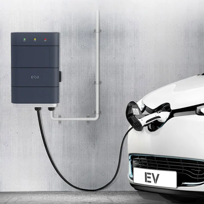 Настенный CCS1 CCS2 CHAdeMO 7kw 32a электромобиль Авто ac зарядная станция