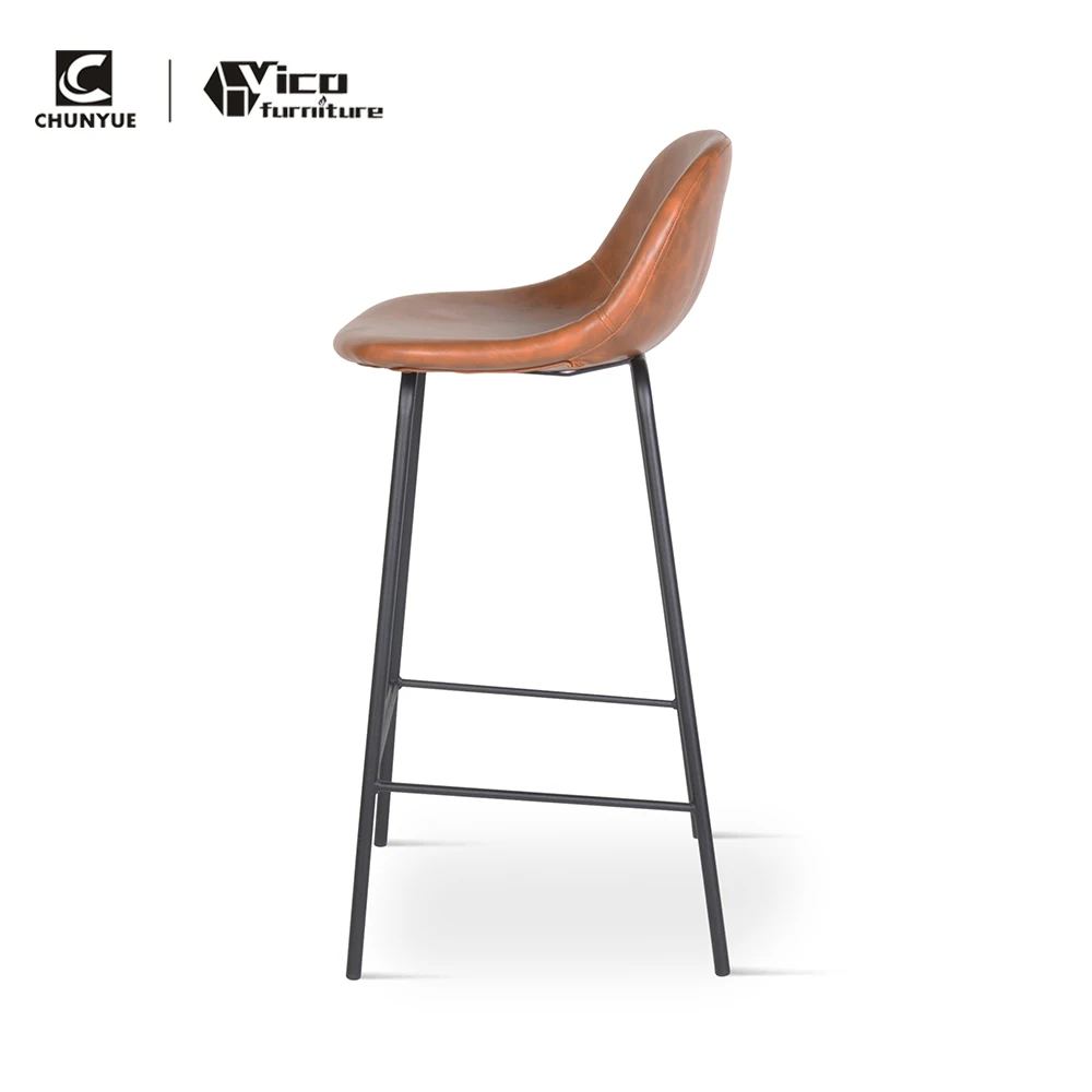 Kitchen cafe counter fabric upholstered chair bar stools