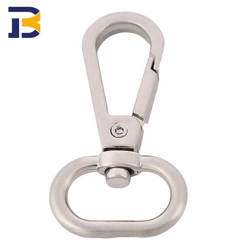 In Stock Bag Parts & Accessories 0.5 0.6 0.8 1 Inch Bag Dog Hook Wholesale 13 16 20 25mm Lanyard Metal Swivel Snap Hook For Bag