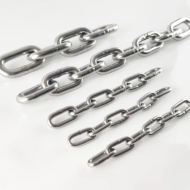 High Polished DIN766 Standard 304/316 Stainless Steel Short Link Chain