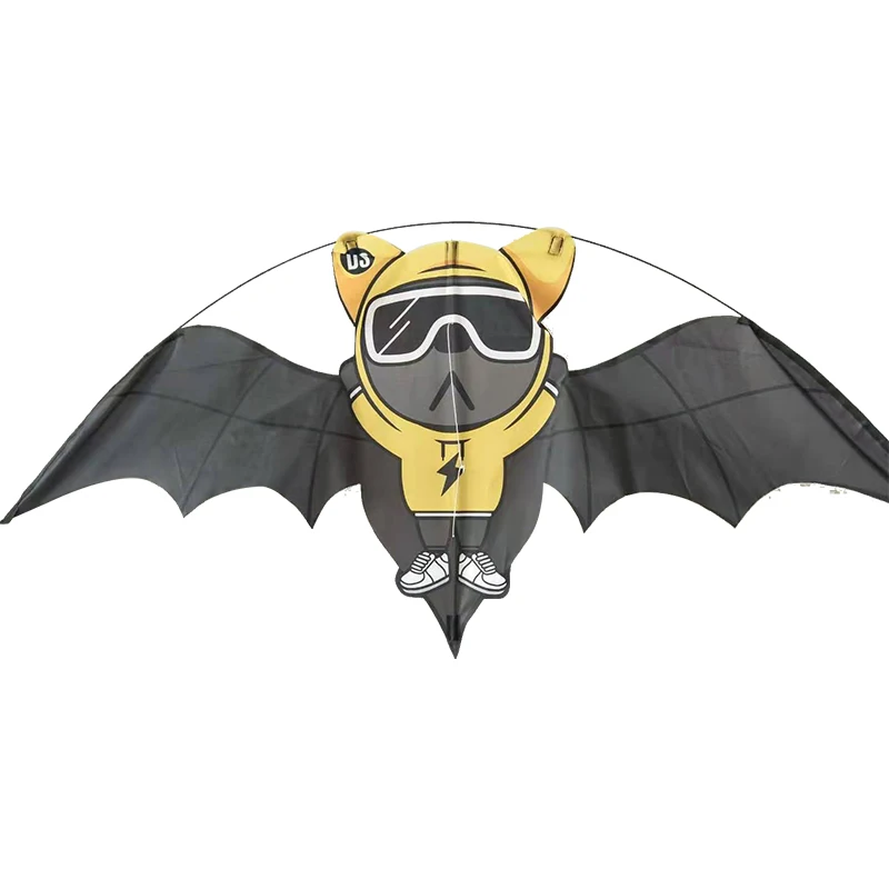 Best selling big pocket sled kites flying single line mini bat trainer kite on sale with kites reel