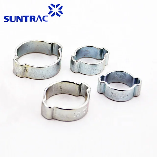 Galvanized steel double ears hose clip hose clamp taiwan hose clamp