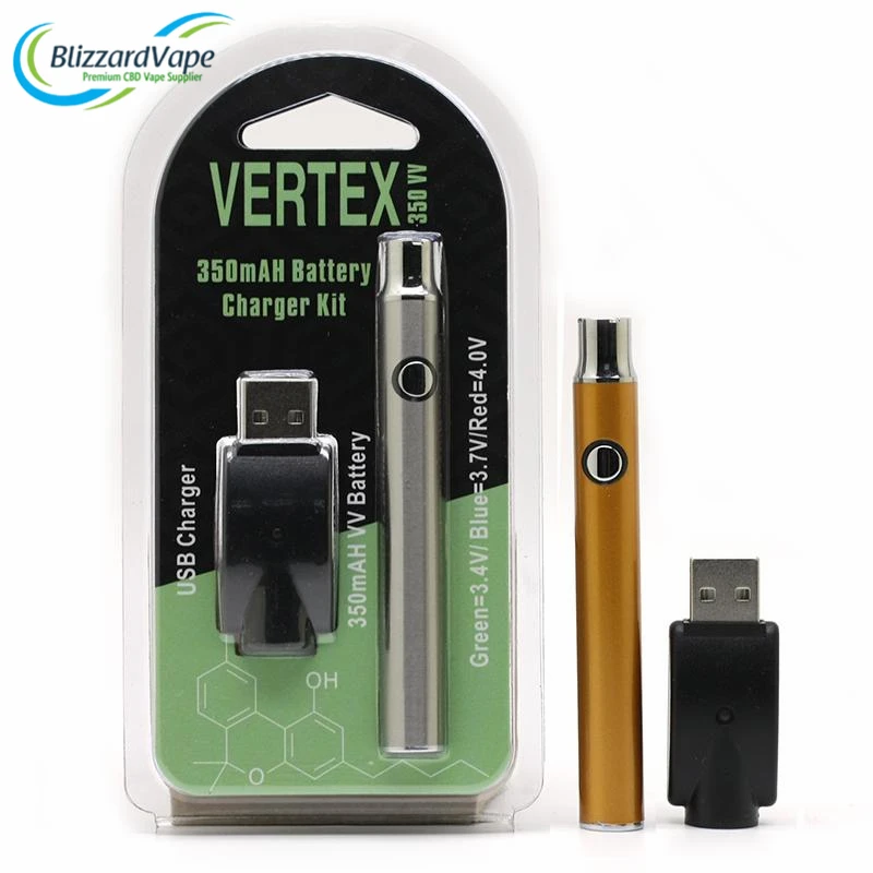 Vertex Batteries Metal Recharge Preheating 510 Thread Cbd Vape Battery Customizeable