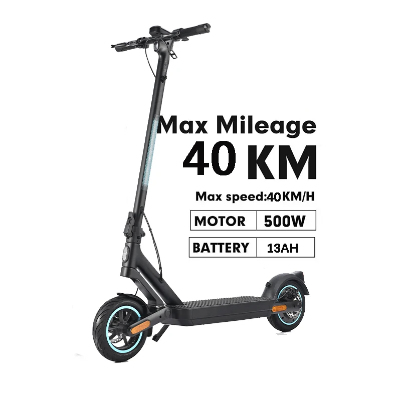 New Arrival Electric Scooter Hub Motor 48v 500w 10inch Pneumatic Wheel Electric Suitcase Snow Scooter