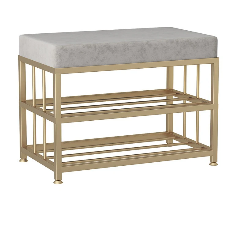 Bedroom Furniture Metal Wooden Shoe Rack Design For Boutique