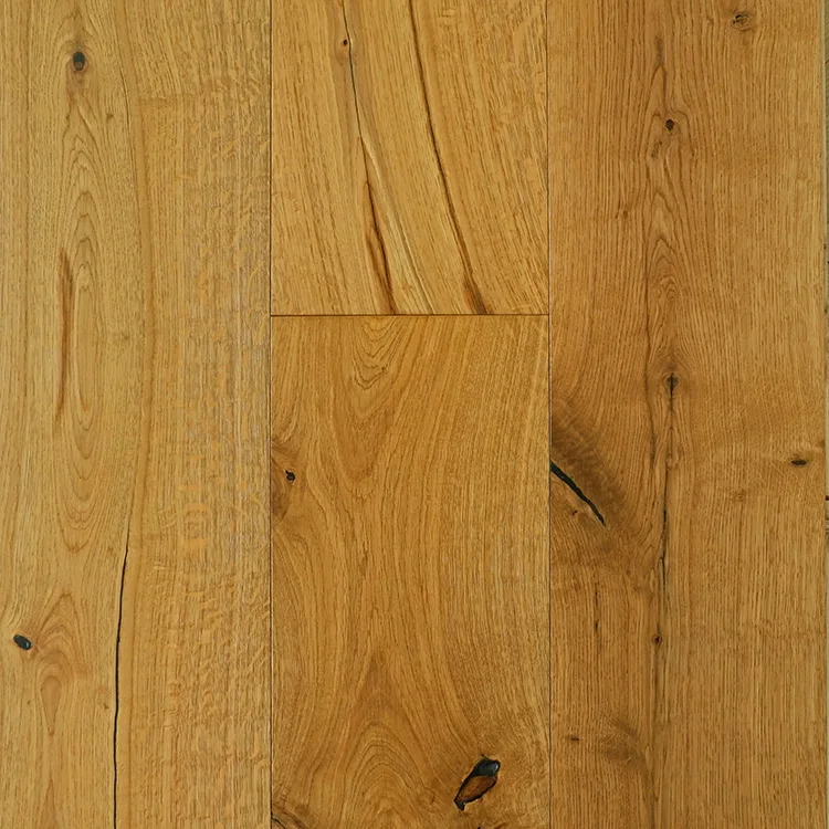 220*15/4 mm wide light smoked color French oak multi layer engineered timber wood floor for home and hotel